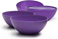 Набір салатниць Fazzoli (Фаззоли,Фазоли,fazzoli,fazoli) Свіжа Слива(4шт)