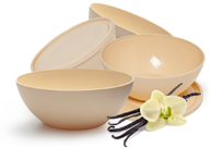 Набір салатниць Fazzoli (Фаззоли,Фазоли,fazzoli,fazoli) Ванильный(4шт)